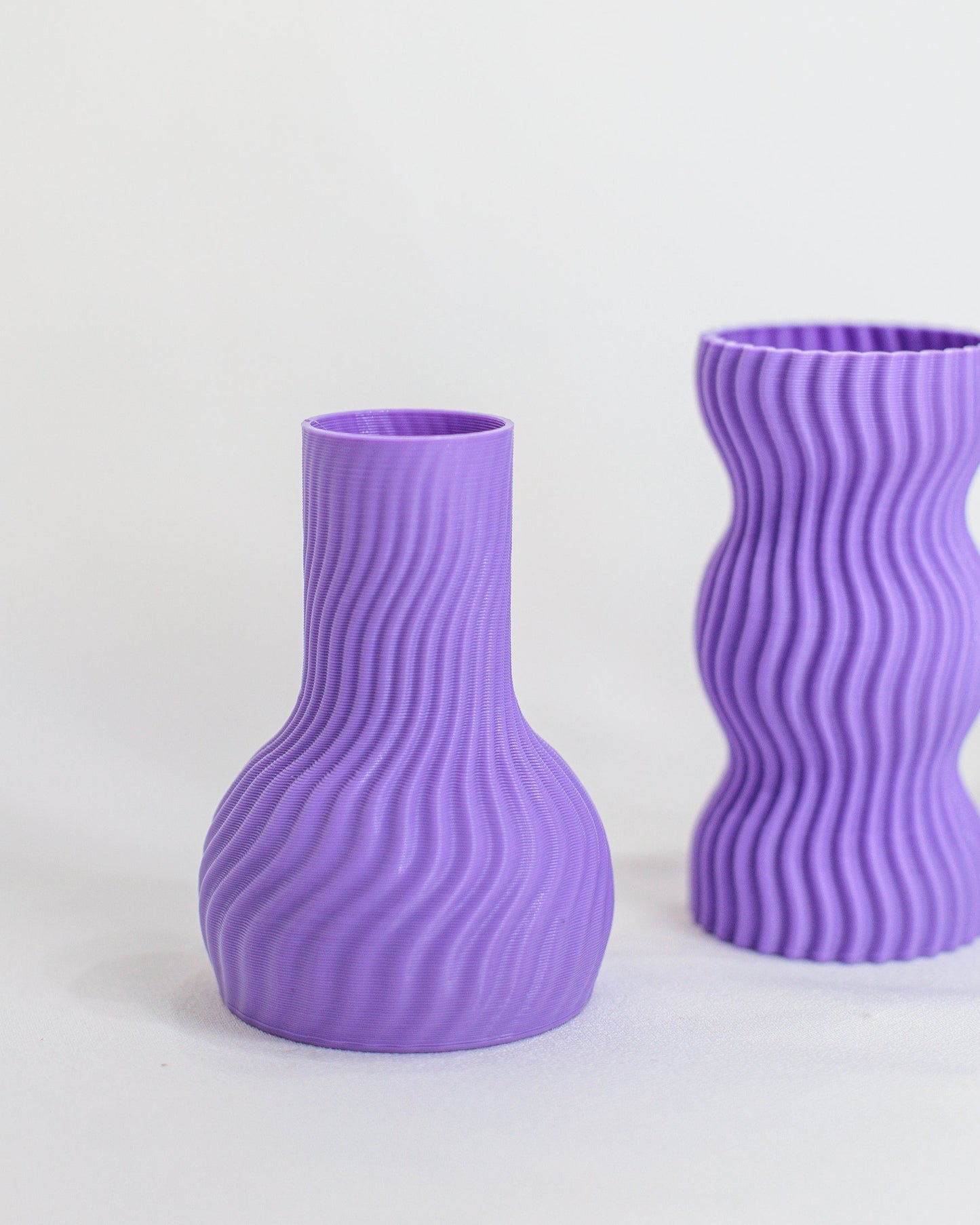 Trio Mini Vasos Onda Lilás