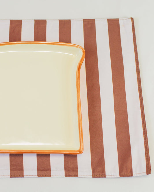 Lugar americano marrom duas faces