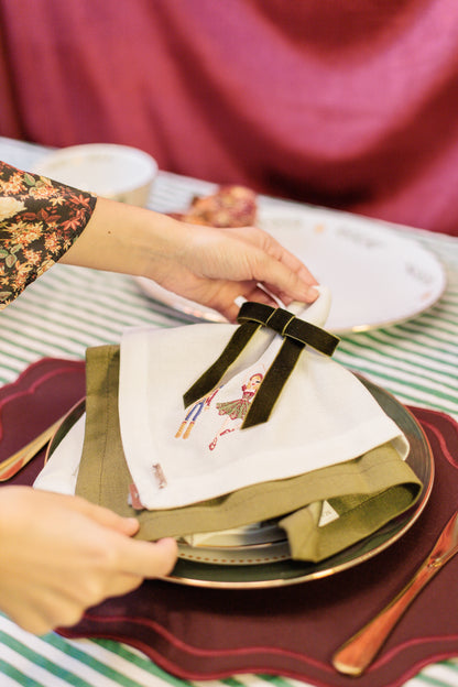 Kit 4 lugares Xmas Ballet Vinho