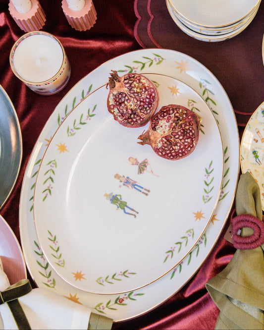 Travessa Xmas Ballet G em Porcelana