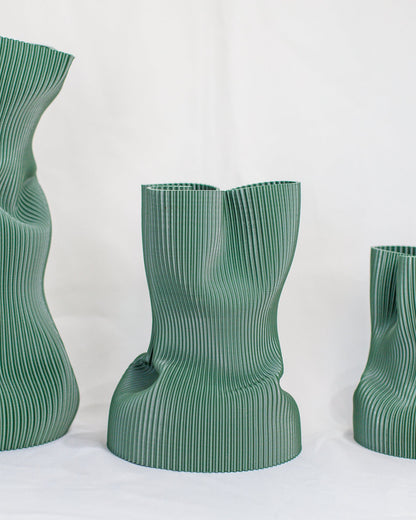 Vaso Amassadinho M em impressão 3D