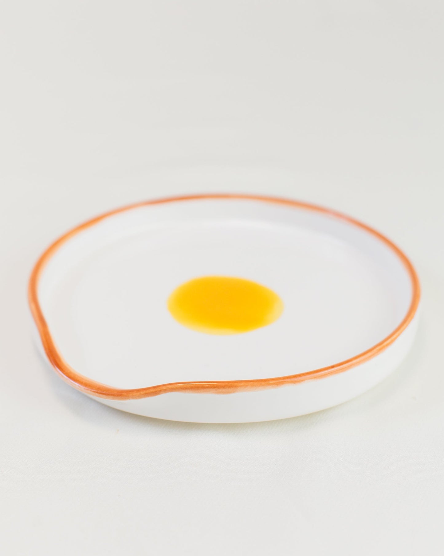 Descanso pra colher ovo em cerâmica