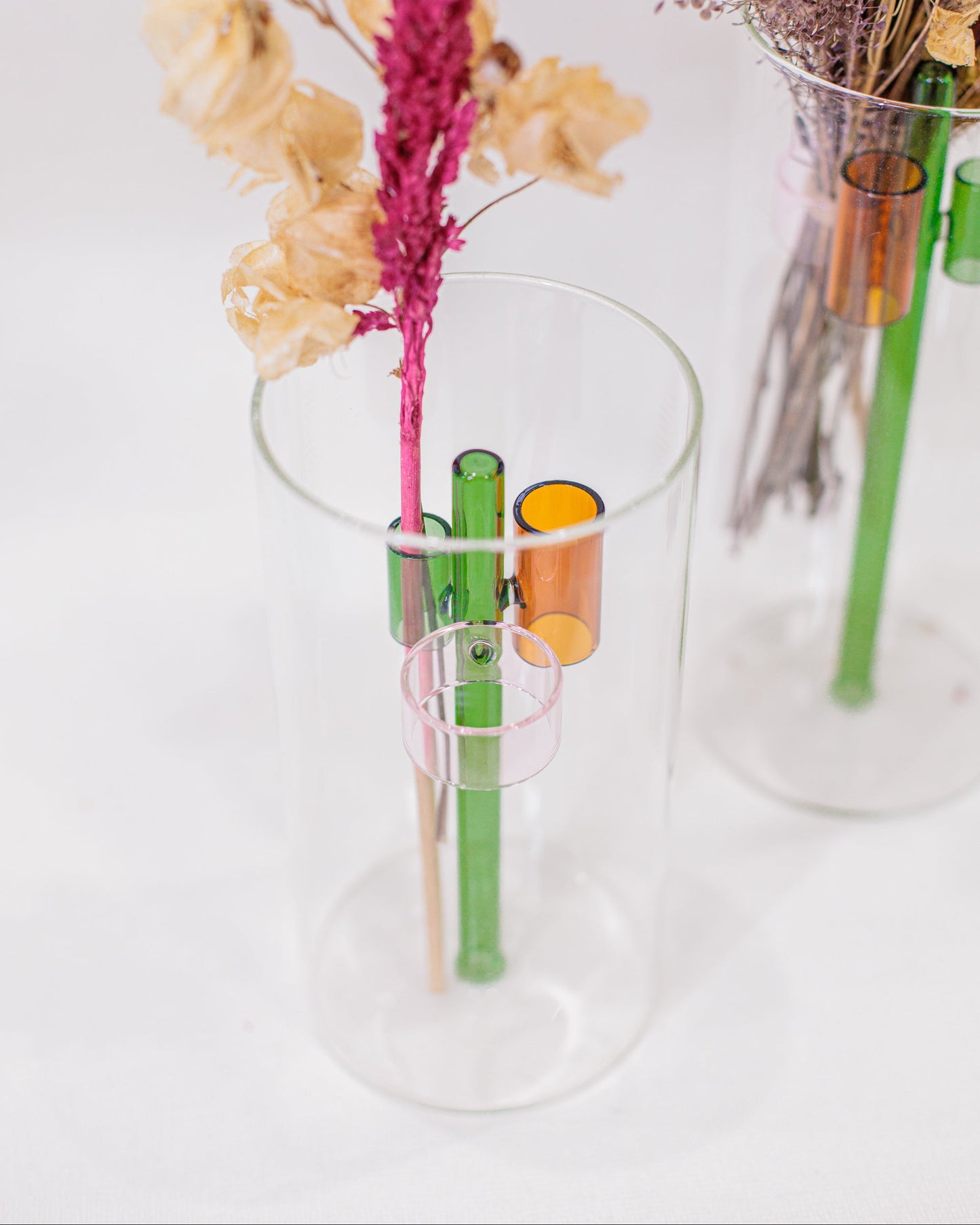 Vaso de Vidro com Apoio Interno M