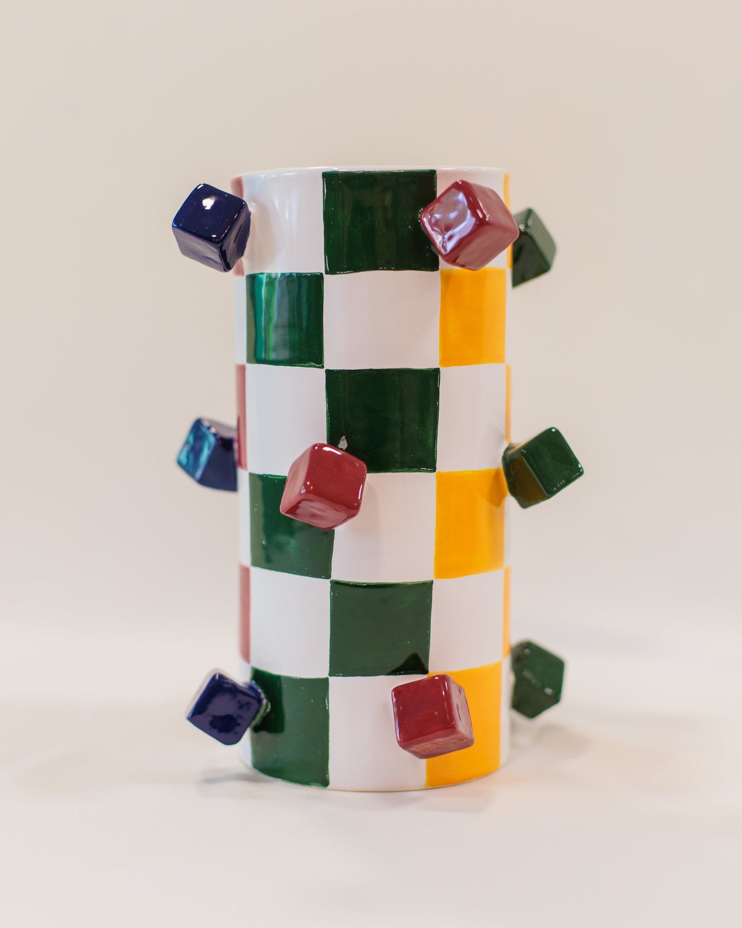 Vaso Geo Color em Cerâmica