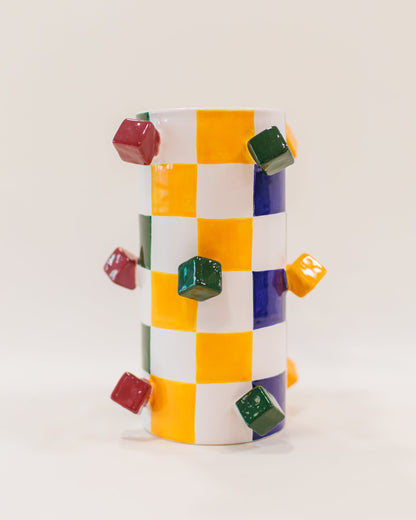 Vaso Geo Color em Cerâmica