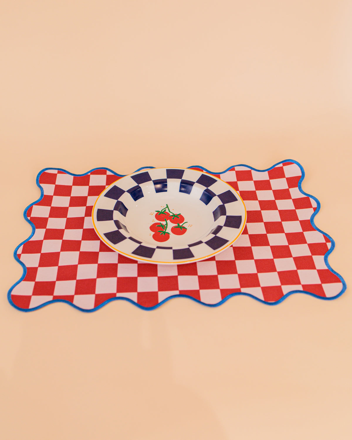 Lugar Americano Checker Tomato