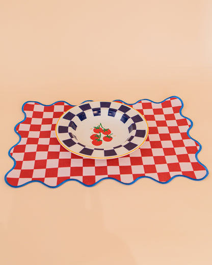 Lugar Americano Checker Tomato