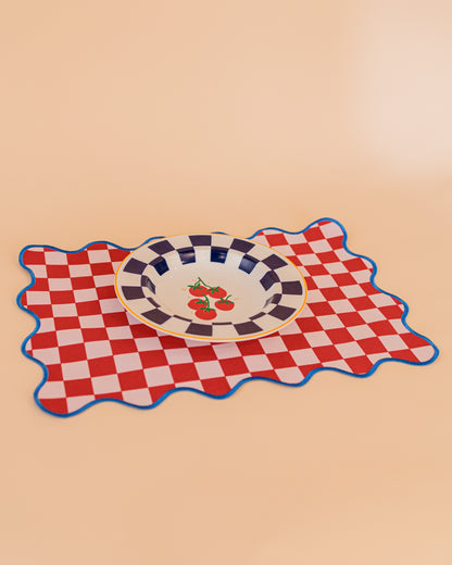 Lugar Americano Checker Tomato