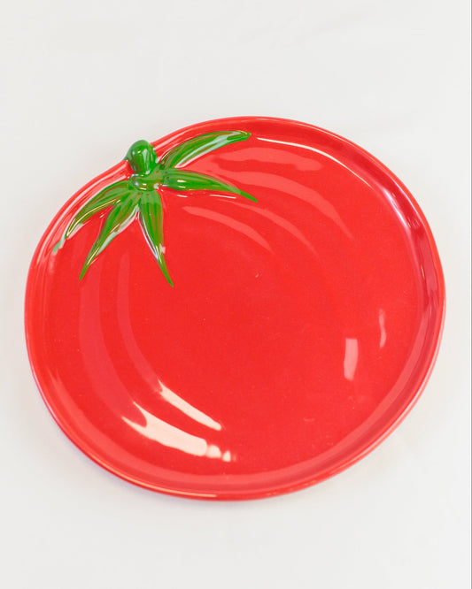 Bandeja tomate em cerâmica