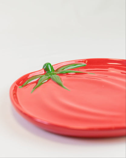 Bandeja tomate em cerâmica