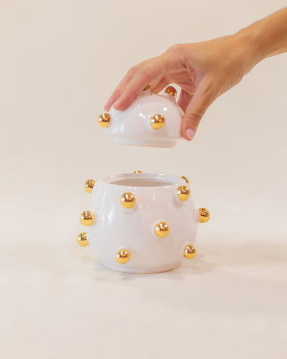 Caixa Olívia Gold Branca