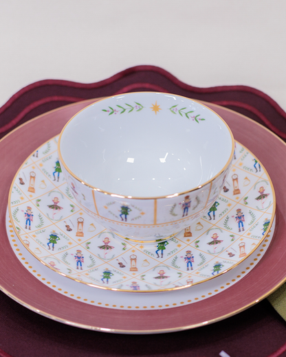 Bowl Xmas Ballet em Porcelana