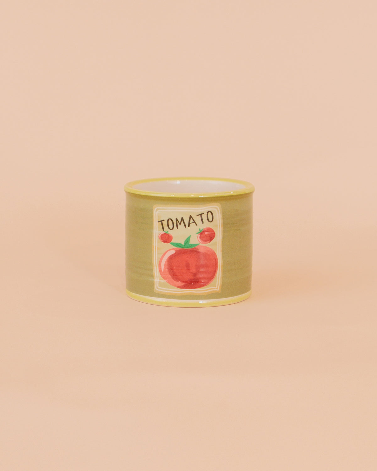 Vasinho tomato em cerâmica