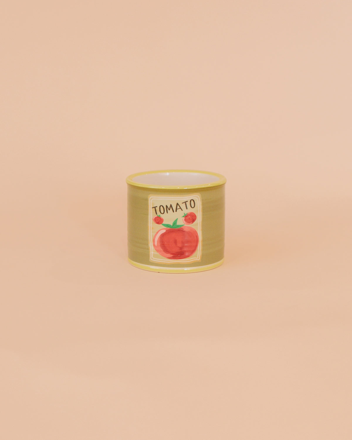 Vasinho tomato em cerâmica