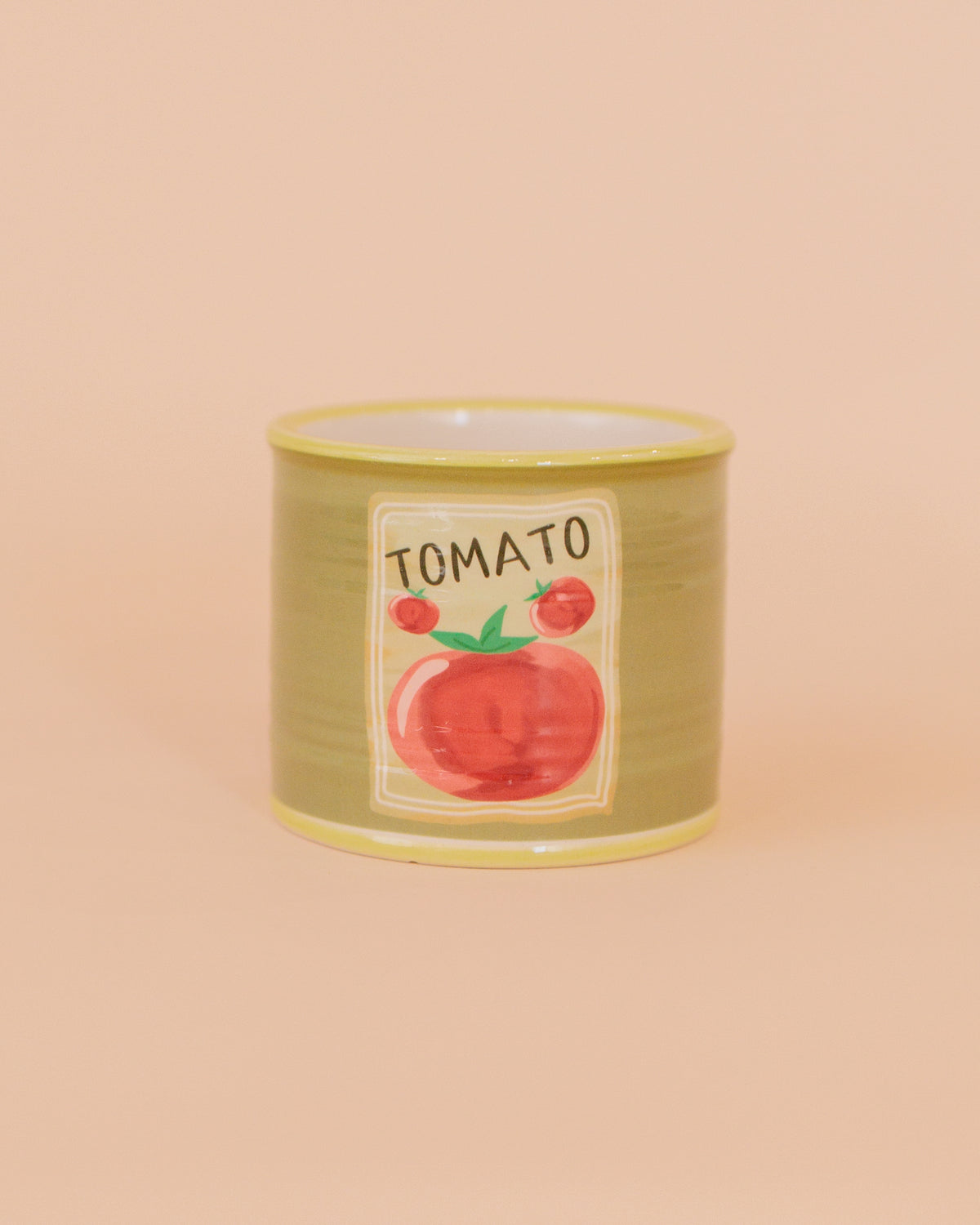 Vasinho tomato em cerâmica