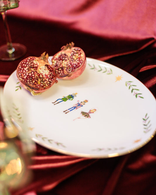 Travessa Xmas Ballet M em Porcelana