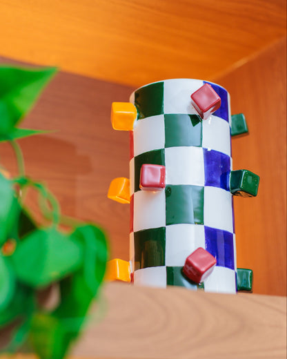 Vaso Geo Color em Cerâmica