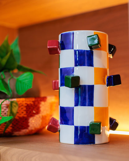 Vaso Geo Color em Cerâmica