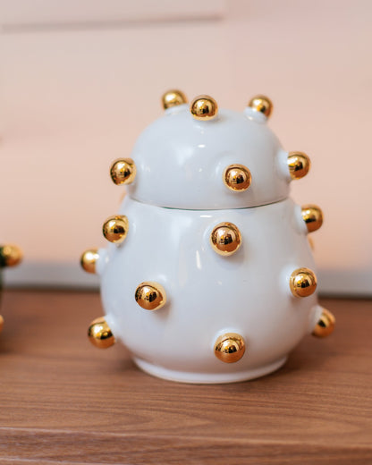 Caixa Olívia Gold Branca