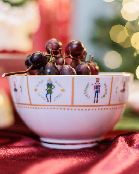 Bowl Xmas Ballet em Porcelana