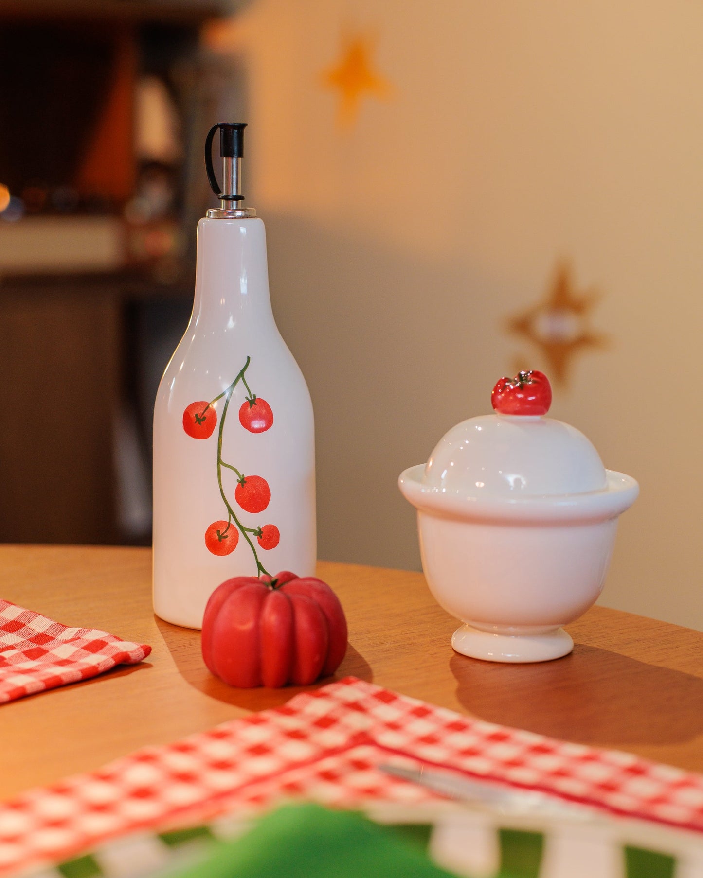 Molheira tomate em cerâmica