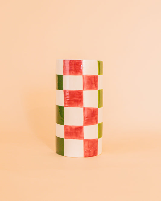 Vaso Geo Color Pequeno em Cerâmica