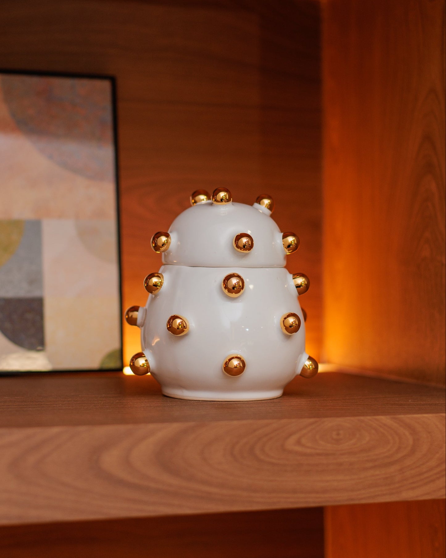 Caixa Olívia Gold Branca