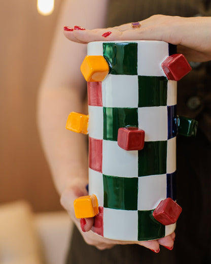 Vaso Geo Color em Cerâmica