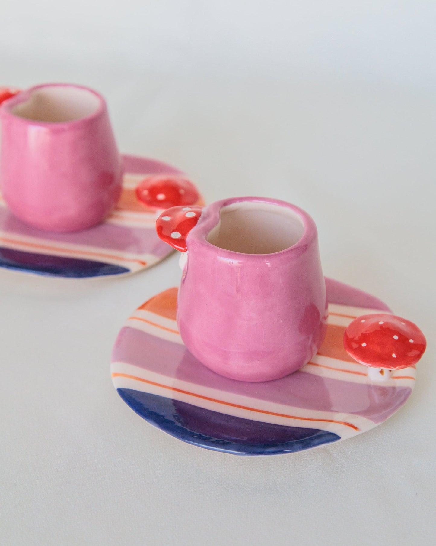 Conjunto Canequinha Mushroom (xícara e pires)