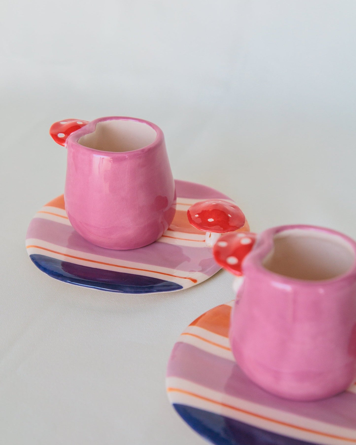 Conjunto Canequinha Mushroom (xícara e pires)