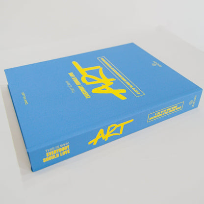 Caixa livro em MDF (azul) - Art