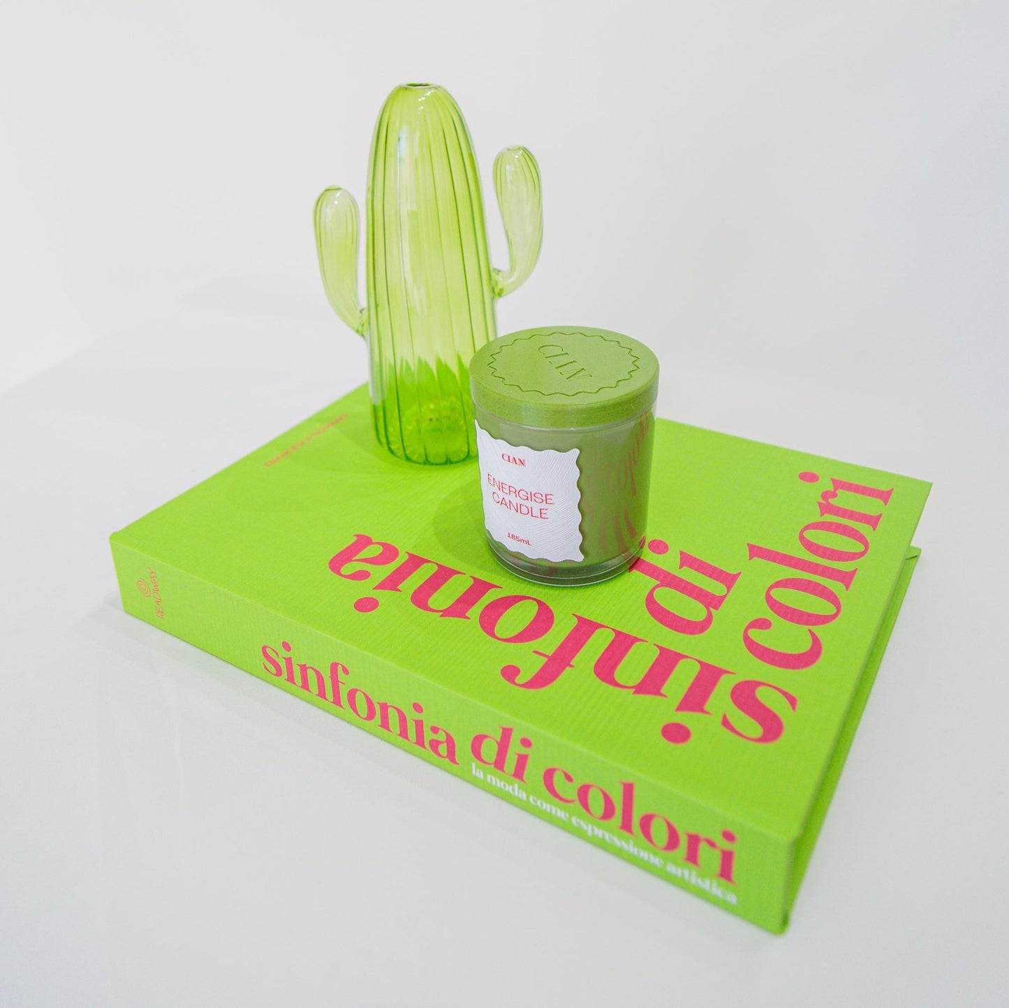 Caixa livro em MDF (verde) - Sinfonia di Colori