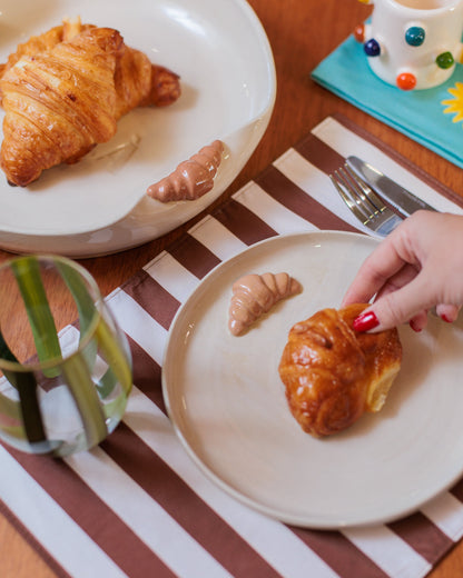 Prato croissant em cerâmica