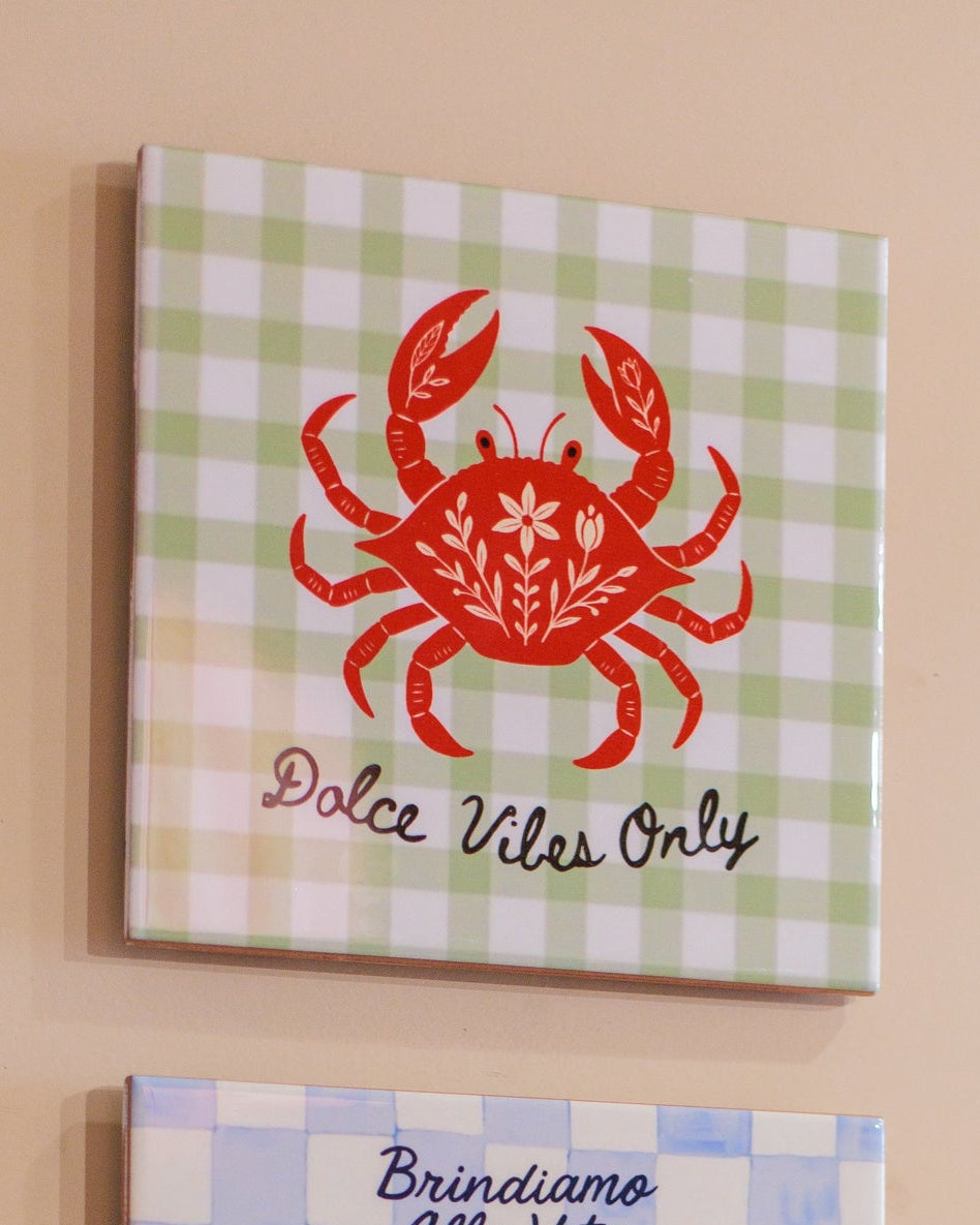 Azulejo Decorativo 'Dolce Vibes Only'
