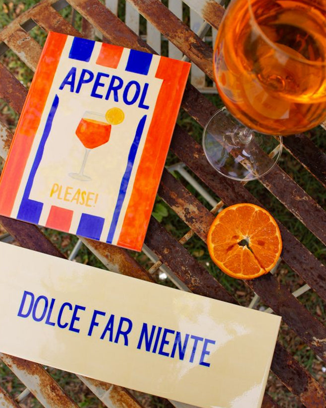 Azulejo decorativo 'dolce far niente'