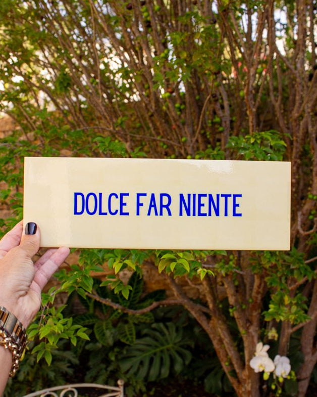 Azulejo decorativo 'dolce far niente'