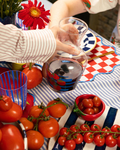 Lugar Americano Checker Tomato