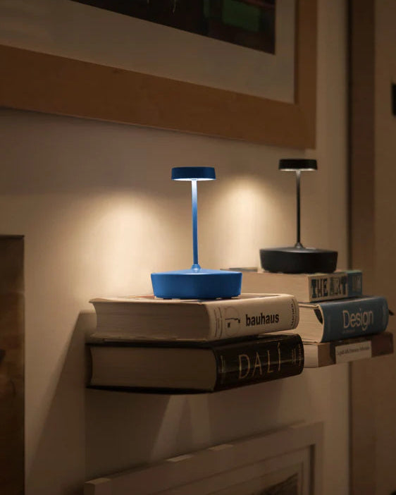 Luminária Swap Mini Azul com Cúpula Peixinhos