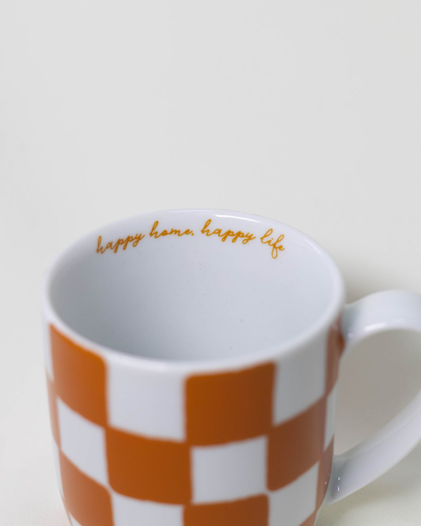 Caneca Chekerboard Laranja
