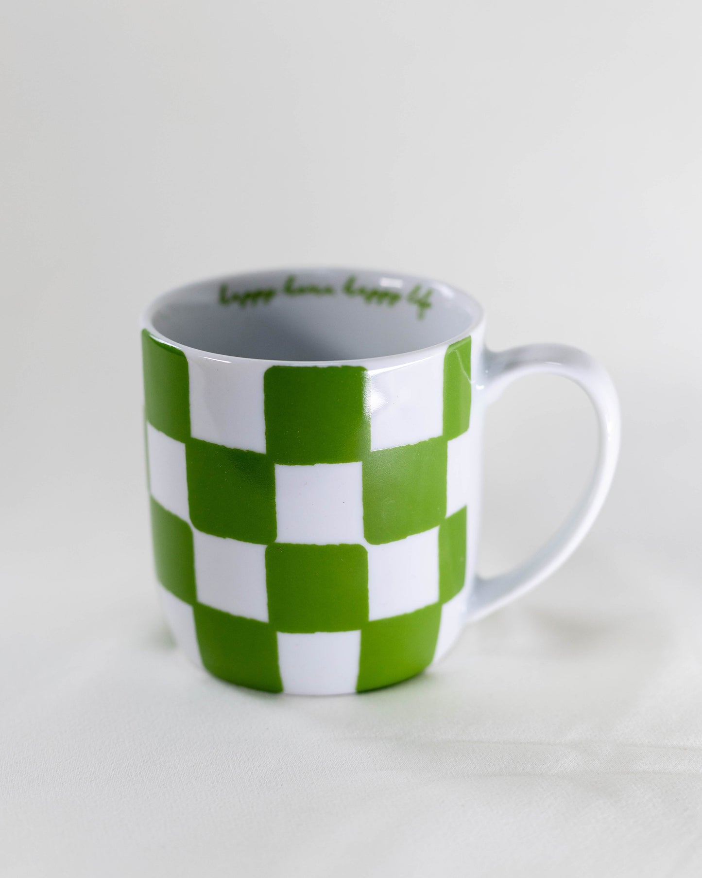 Caneca Chekerboard Verde