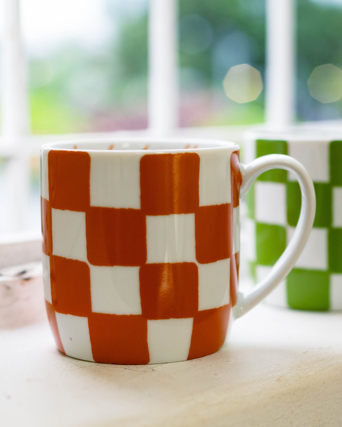 Caneca Chekerboard Laranja