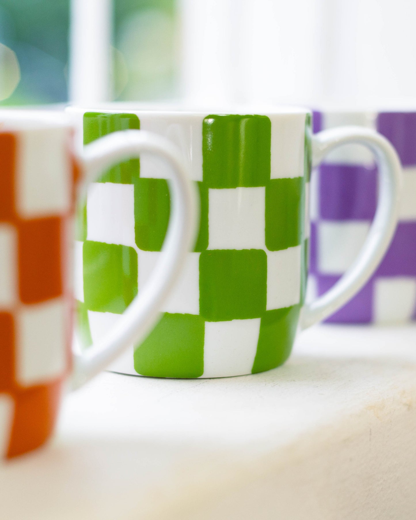 Caneca Chekerboard Verde