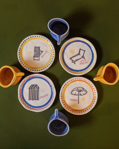 Conjunto de Xícaras de Café com Pires Summer