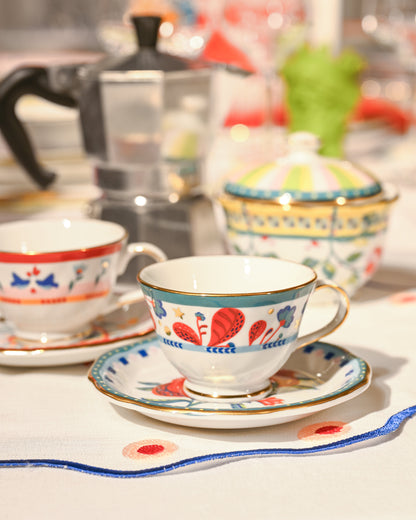 MAMMA MIA Set 2 xicaras de cafe porcelana