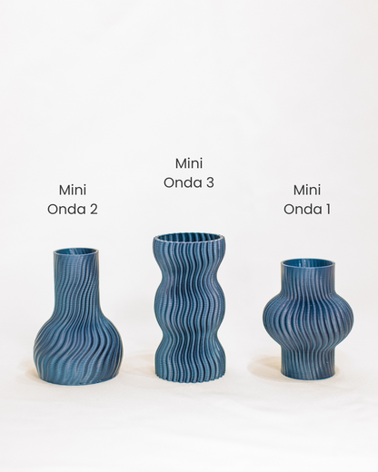 Trio Mini Vasos Onda