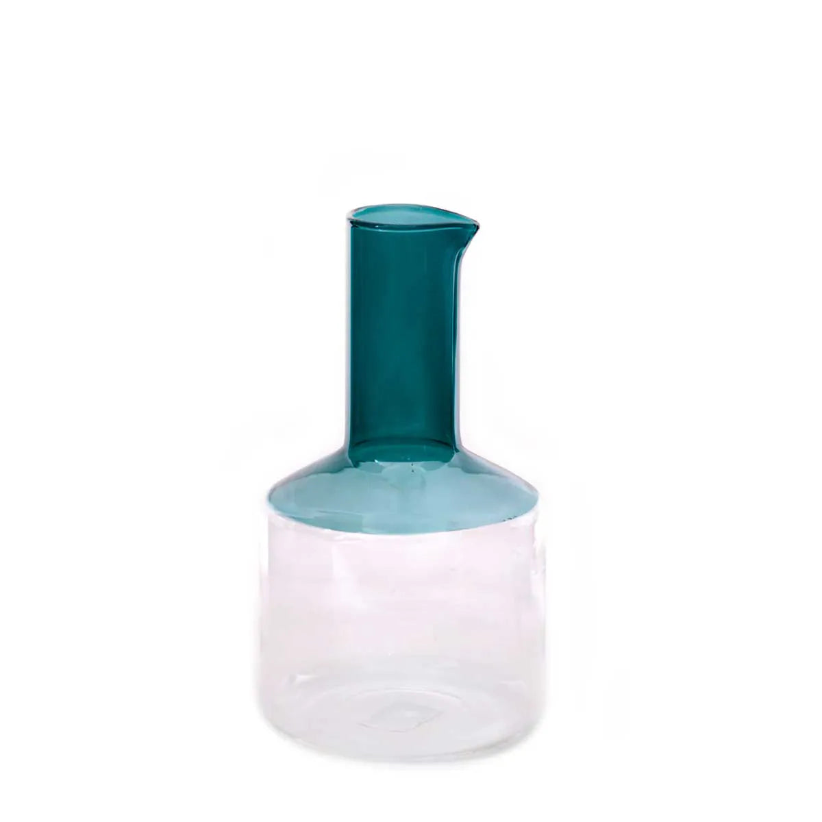 Vaso de vidro jarra verde