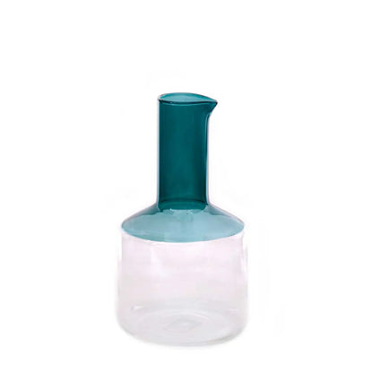 Vaso de vidro jarra verde