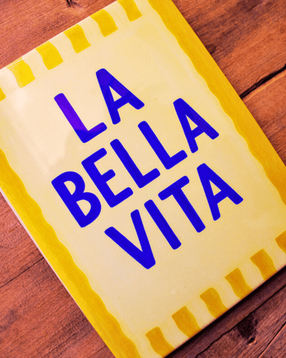 Azulejo decorativo 'la bella vita'