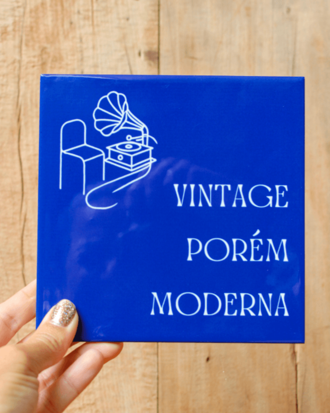 Azulejo decorativo 'vintage porém moderna'
