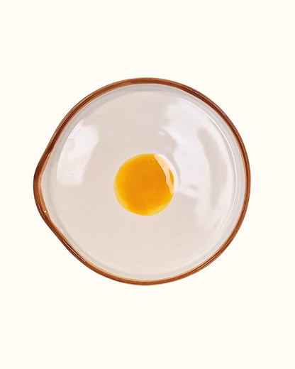 Descanso pra colher ovo em cerâmica